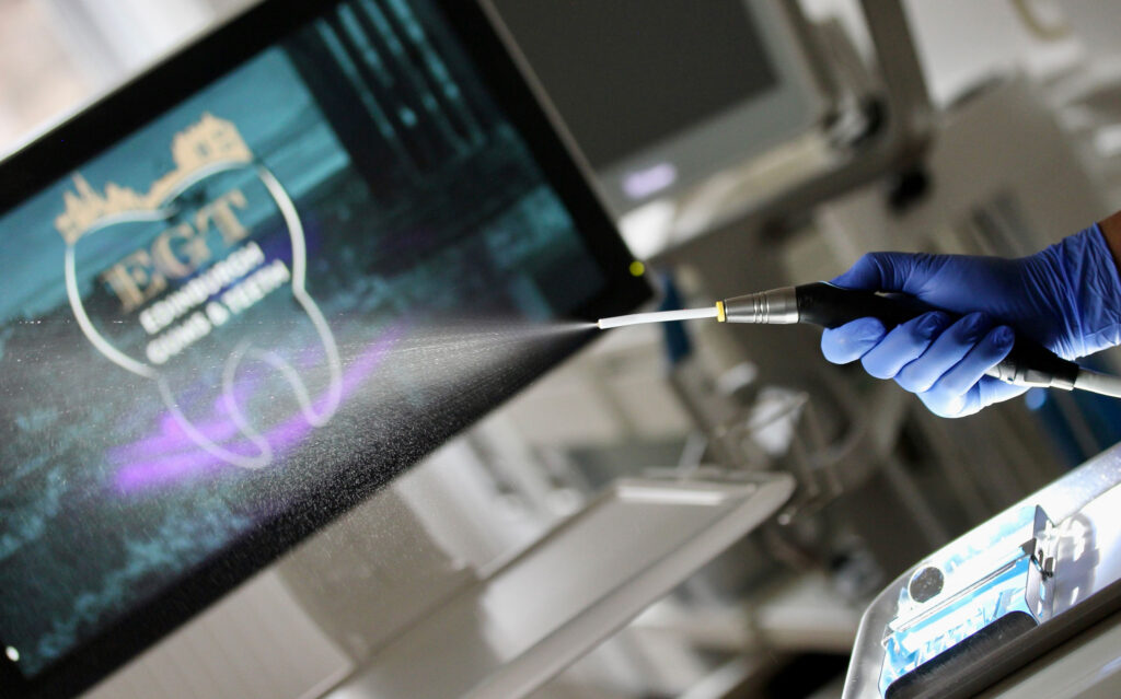 spraying water nozzle for dental surgery